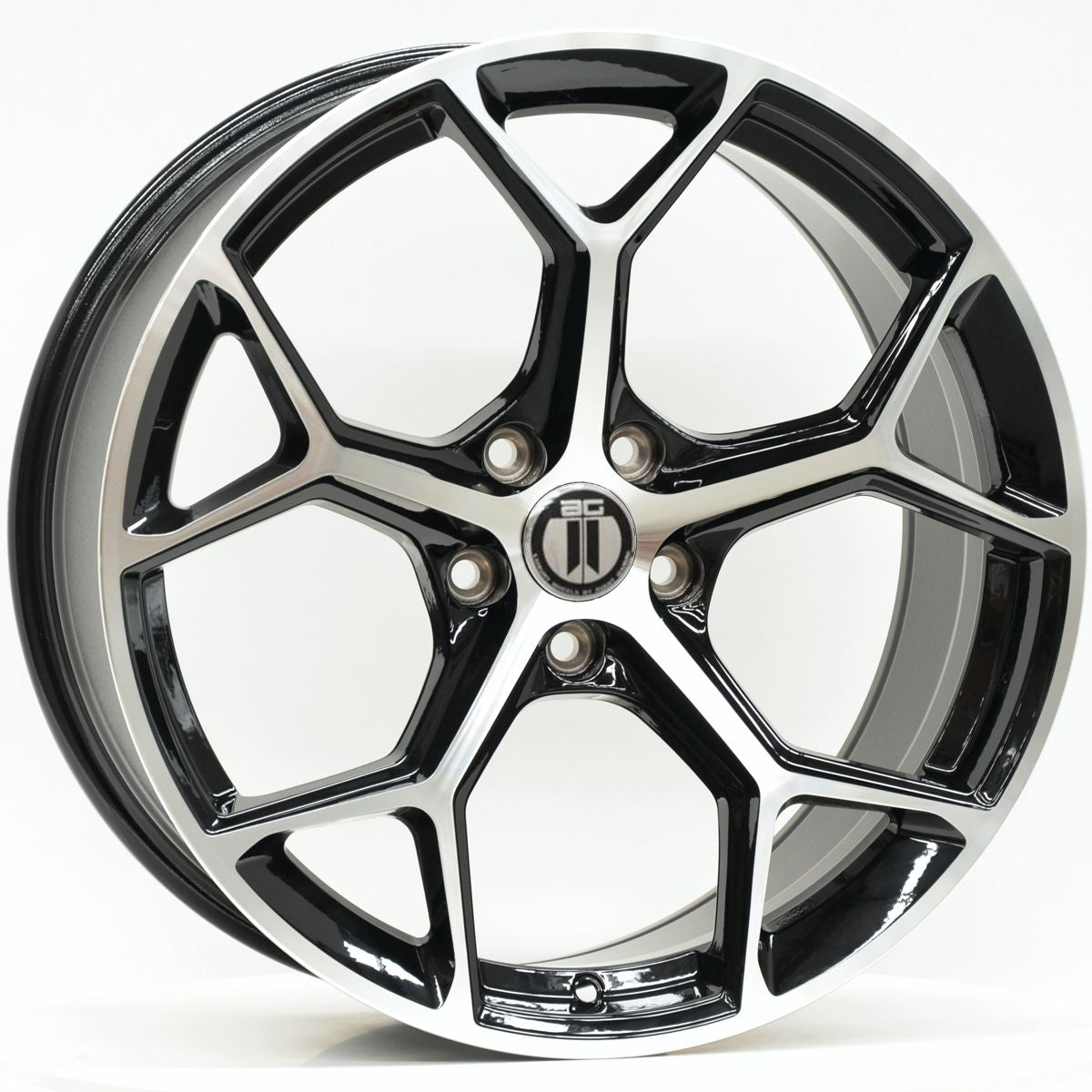 AG Wheels RS4 Black Machined Wheels