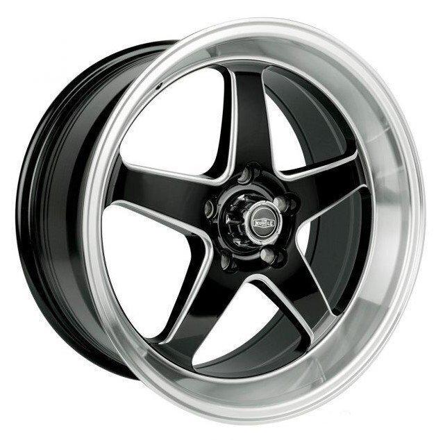 CTM Muscle Rebel Black Milled / Machined Lip Wheels
