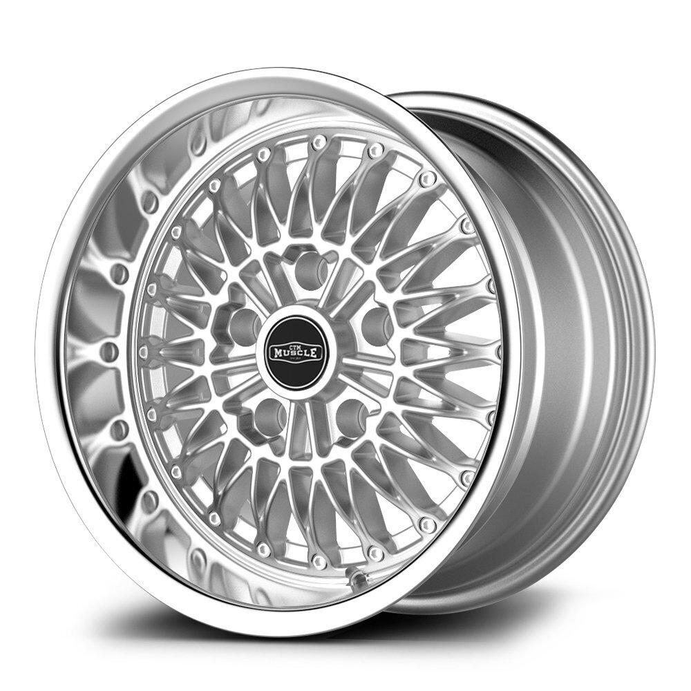 CTM Muscle Spider Silver / Machined Lip Wheels