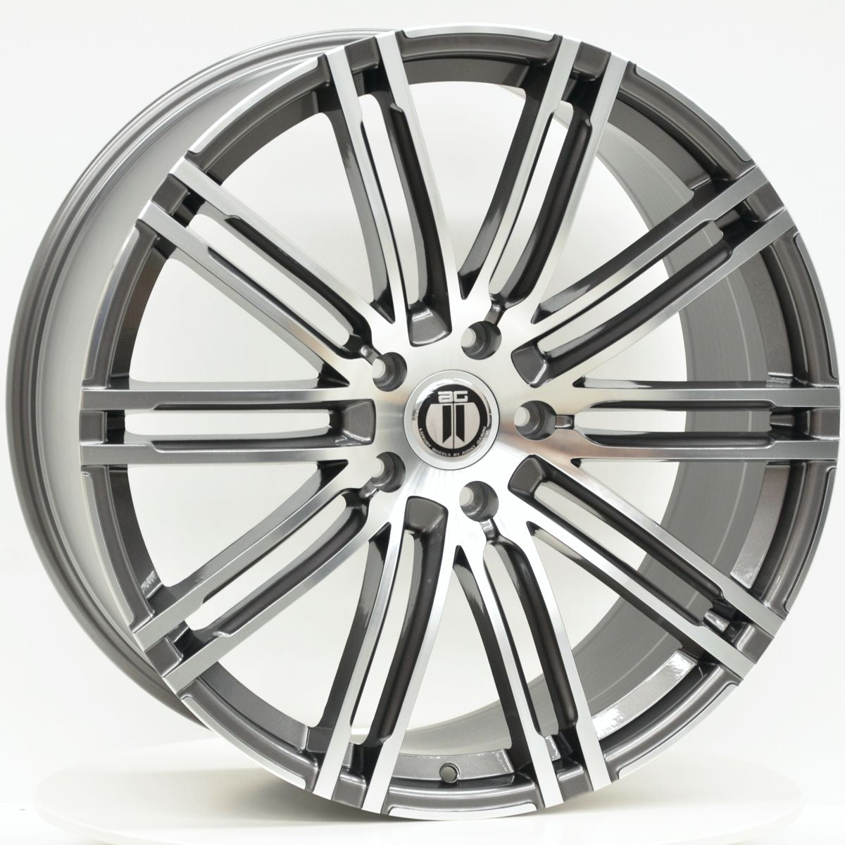 AG Wheels K10 Grey Machined Wheels