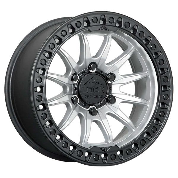 Lock Off-Road Trail Matte Silver Black Lip