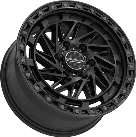 Warrior Zeus Black Dark Tint Face with Machined Dark Tint Lip & Black Bolts Wheels