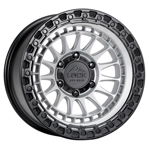 Lock Off-Road Mojave Matte Silver Black Lip