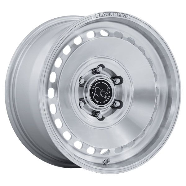 Black Rhino Basin Gloss Silver with Machined Face wheel