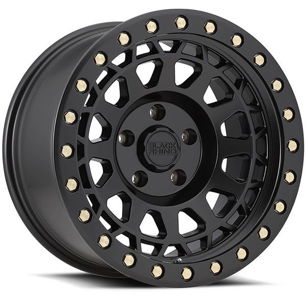 Black Rhino Primm Matte Black w/brass bolts wheel