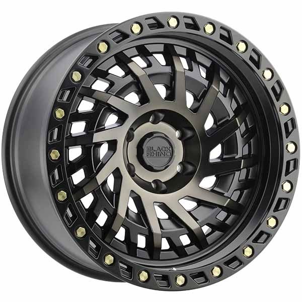 Black Rhino Shredder Matte Black w/machined dark tint wheel