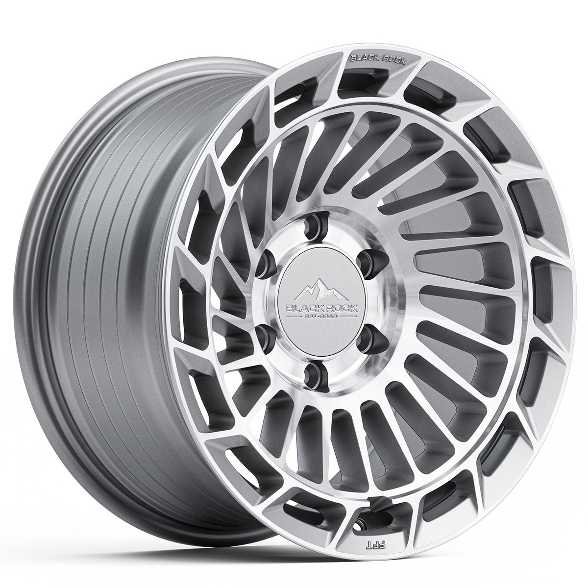 Black Rock FFT01 Brushed Silver Wheels