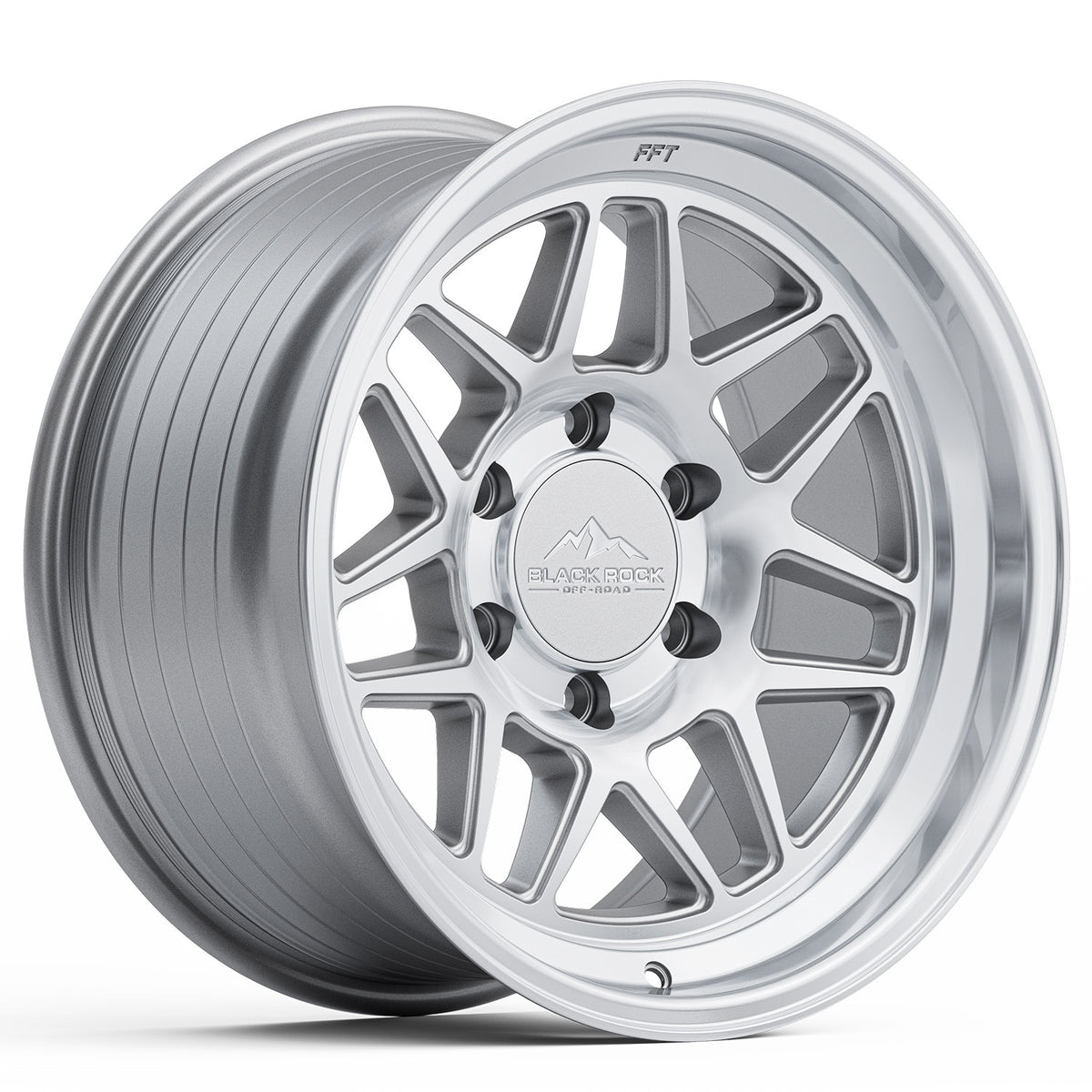 Black Rock FFT03 Silver Machined Wheels