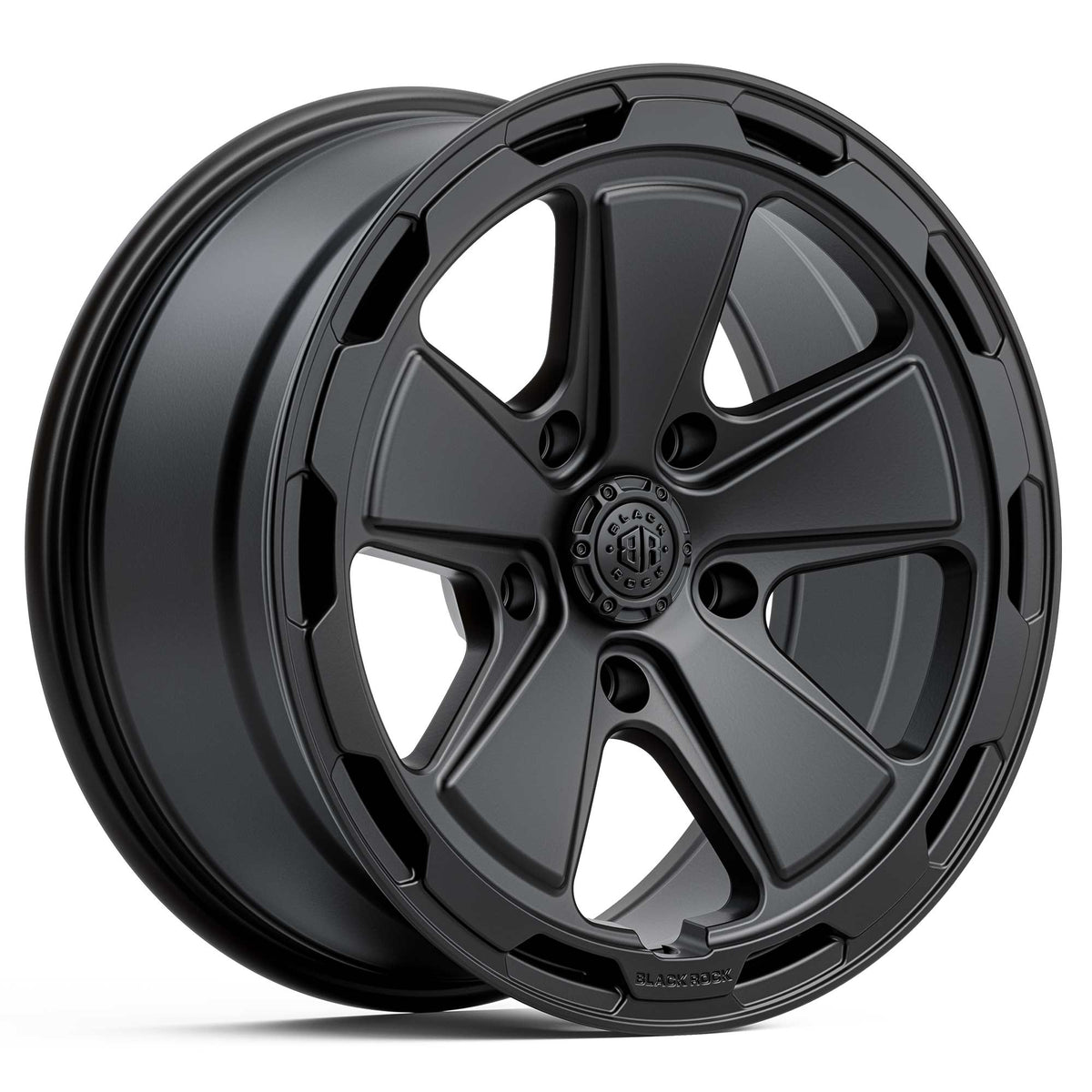 Black Rock Summit Satin Black Wheels