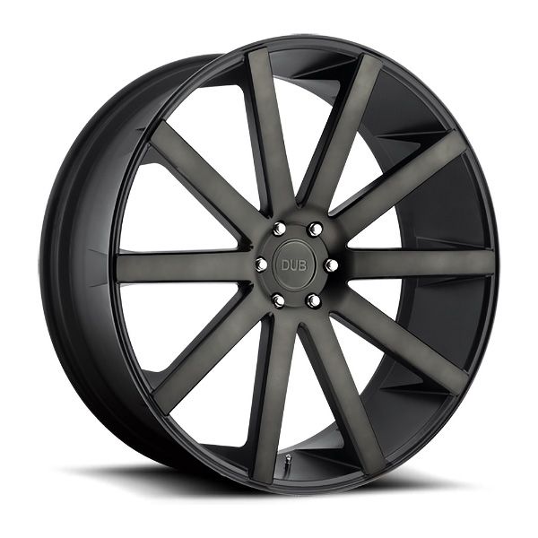 DUB Shot Calla S121 Black Machined w/dark tint wheel