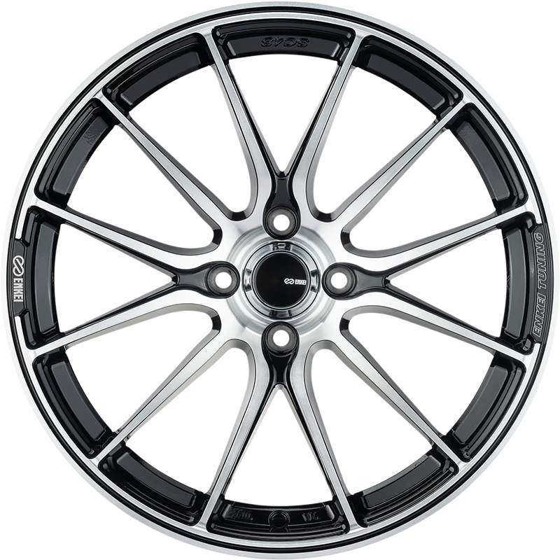 Enkei SC48 Gloss Black w/full polish wheel