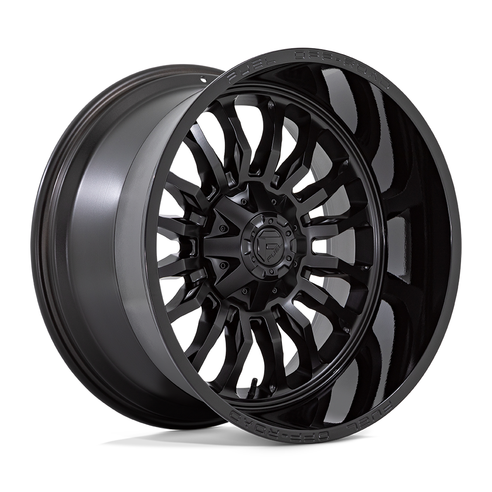 Fuel ARC MATTE BLACK W/ GLOSS BLACK LIP wheel