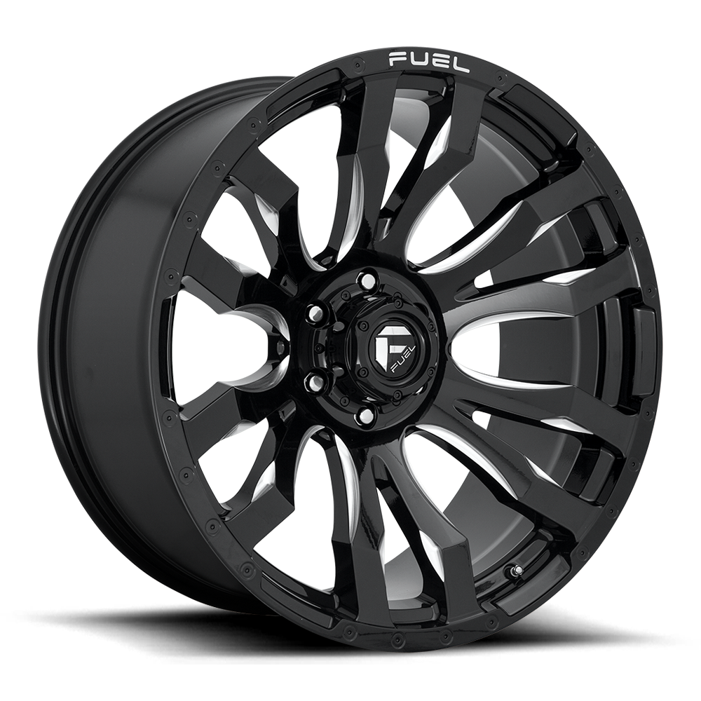 Fuel BLITZ GLOSS BLACK MILLED wheel