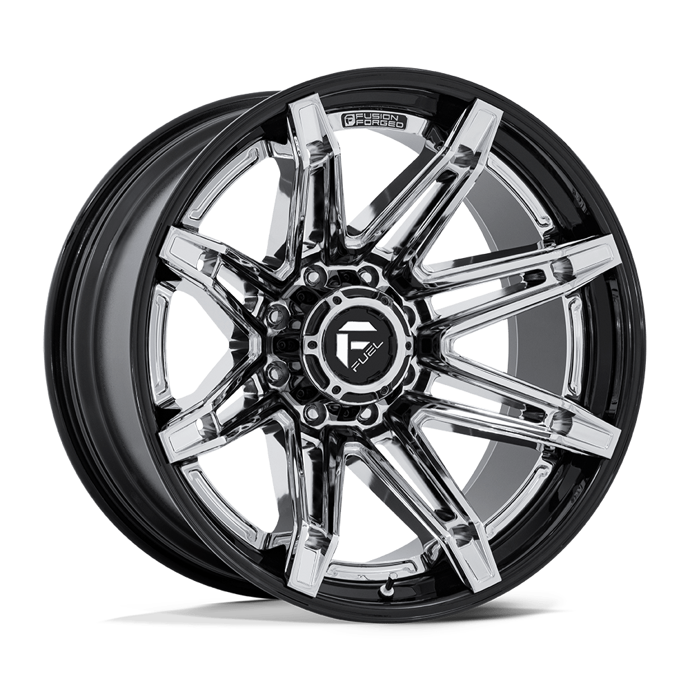 Fuel BRAWL CHROME W/ GLOSS BLACK LIP wheel