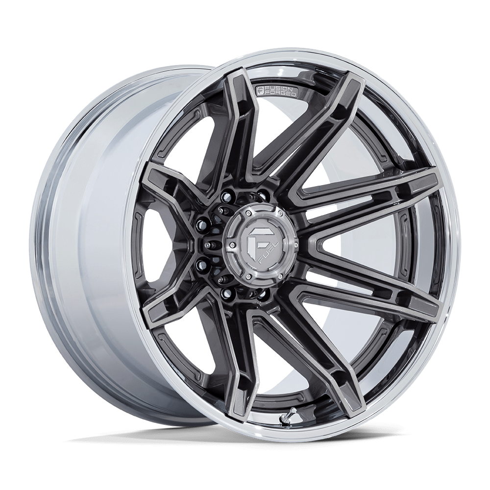 Fuel BRAWL PLATINUM W/ CHROME LIP wheel