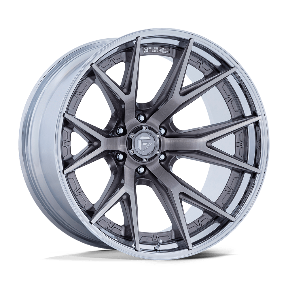 Fuel CATALYST PLATINUM W/ CHROME LIP wheel