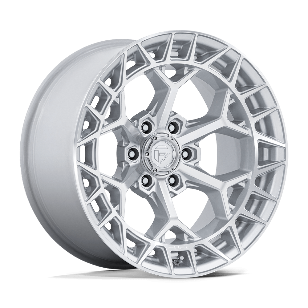 Fuel CHARGER GLOSS SILVER W/ MACHINED FACE wheel