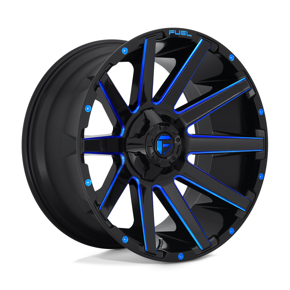Fuel CONTRA GLOSS BLACK BLUE TINTED CLEAR wheel