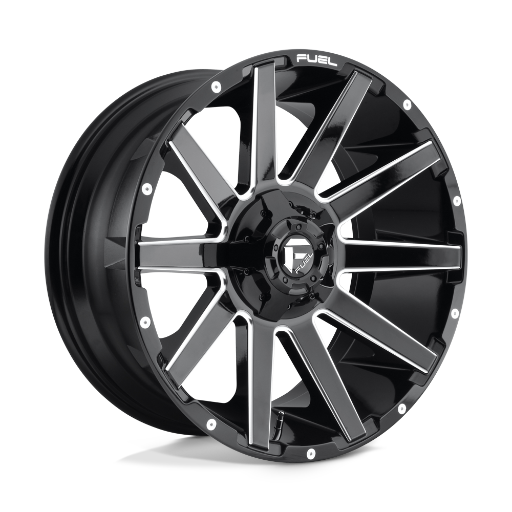 Fuel CONTRA GLOSS BLACK MILLED wheel