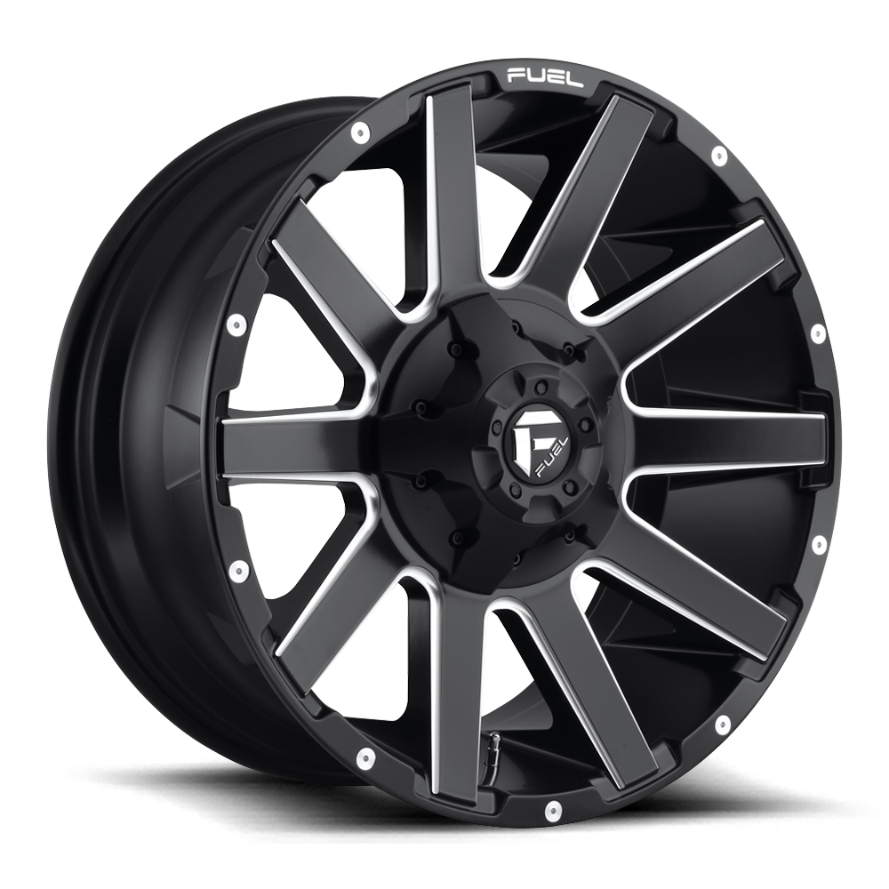 Fuel CONTRA MATTE BLACK MILLED wheel