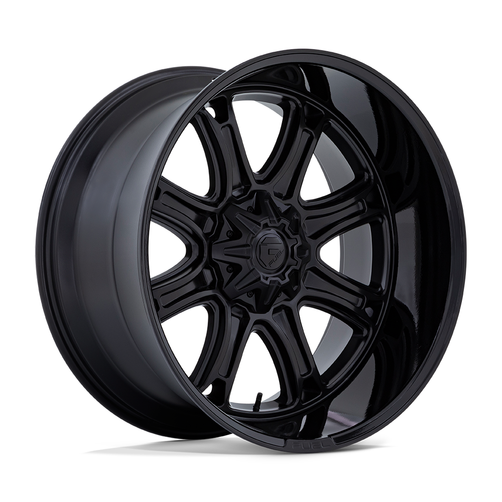 Fuel DARKSTAR MATTE BLACK W/ GLOSS BLACK LIP wheel