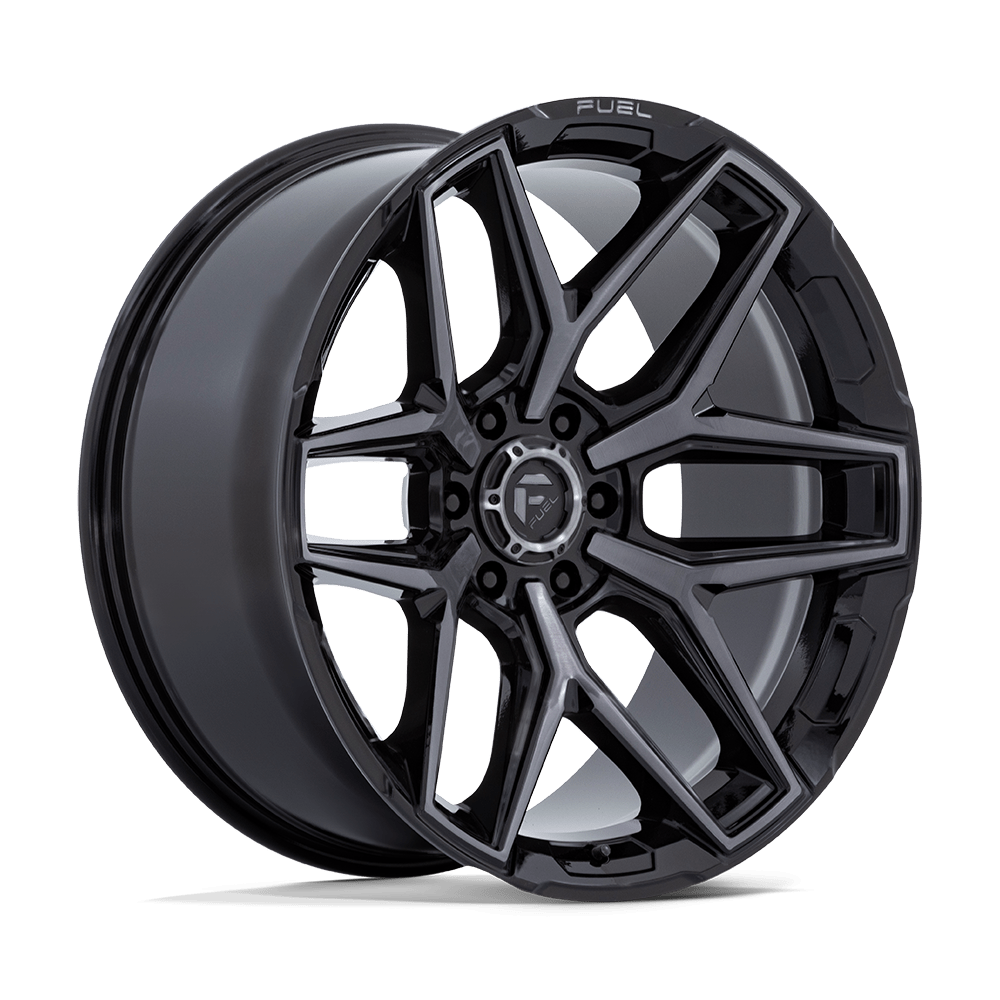 Fuel FLUX GLOSS BLACK BRUSH FC GRAY DDDT wheel