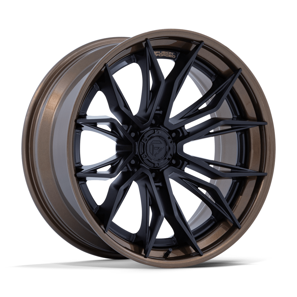 Fuel MUTINY MATTE BLACK W GLOSS BRONZE LIP wheel