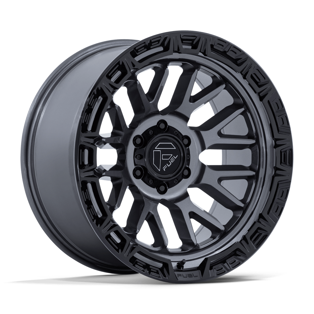 Fuel RAIL GLOSS GUNMETAL W/ G-BLK LIP wheel