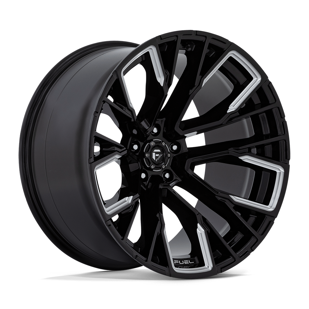 Fuel REBAR GLOSS BLACK MILLED wheel