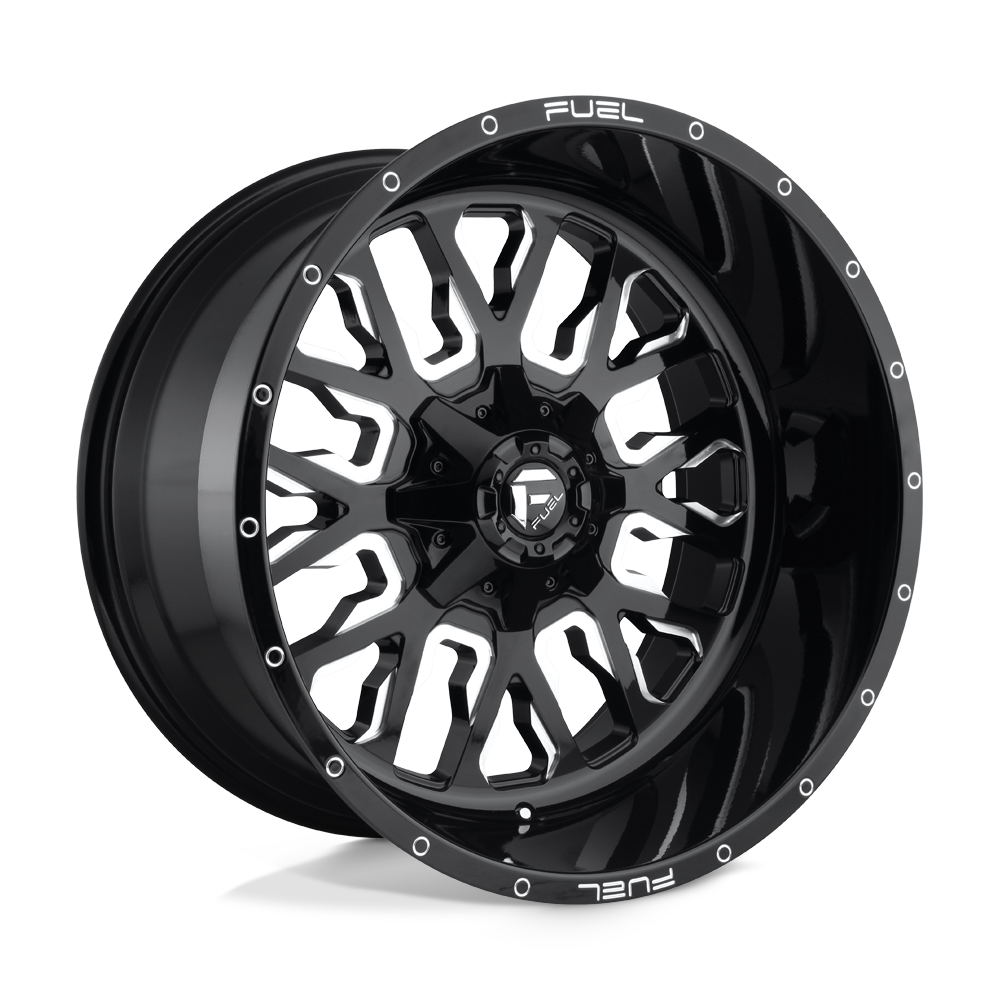 Fuel STROKE GLOSS BLACK MILLED wheel