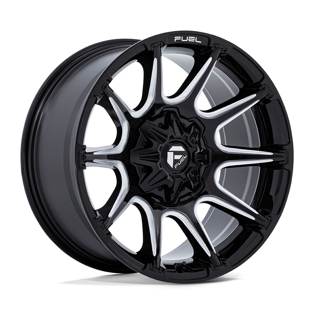 Fuel SUPER C GLOSS BLACK MILLED wheel