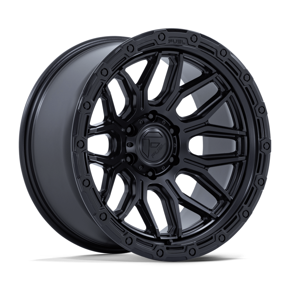 Fuel SURGE MATTE BLACK W/ GLOSS BLACK LIP wheel