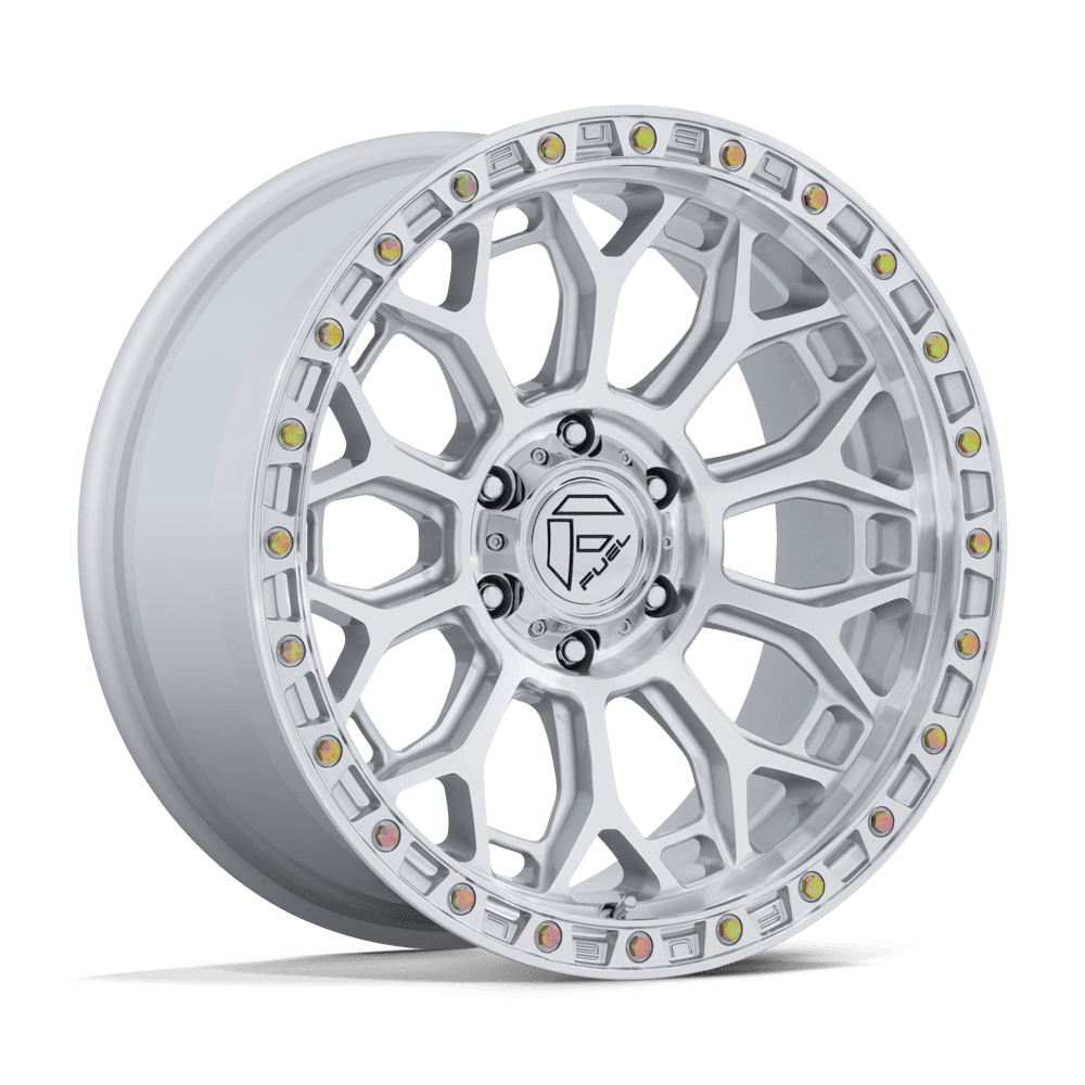 Fuel TALON GLOSS SILVER W/ MACHINED FACE wheel