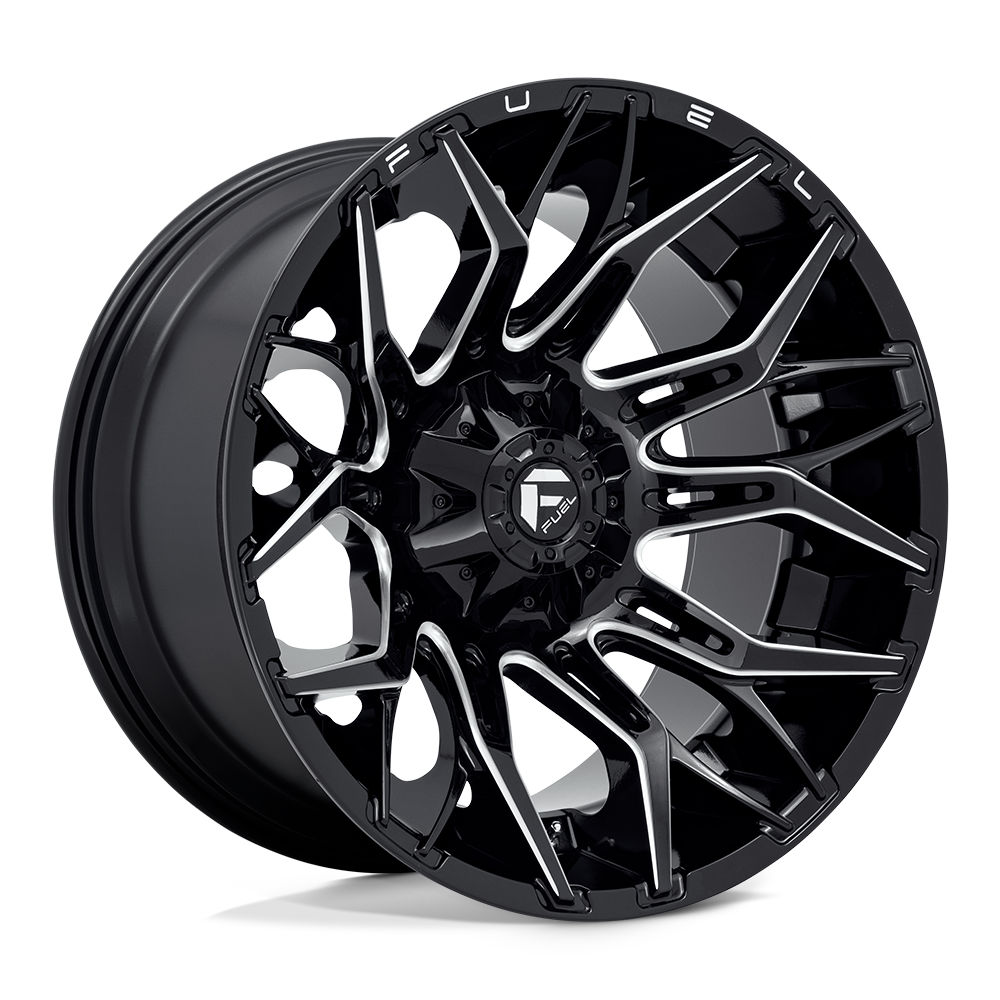 Fuel TWITCH GLOSSY BLACK MILLED wheel