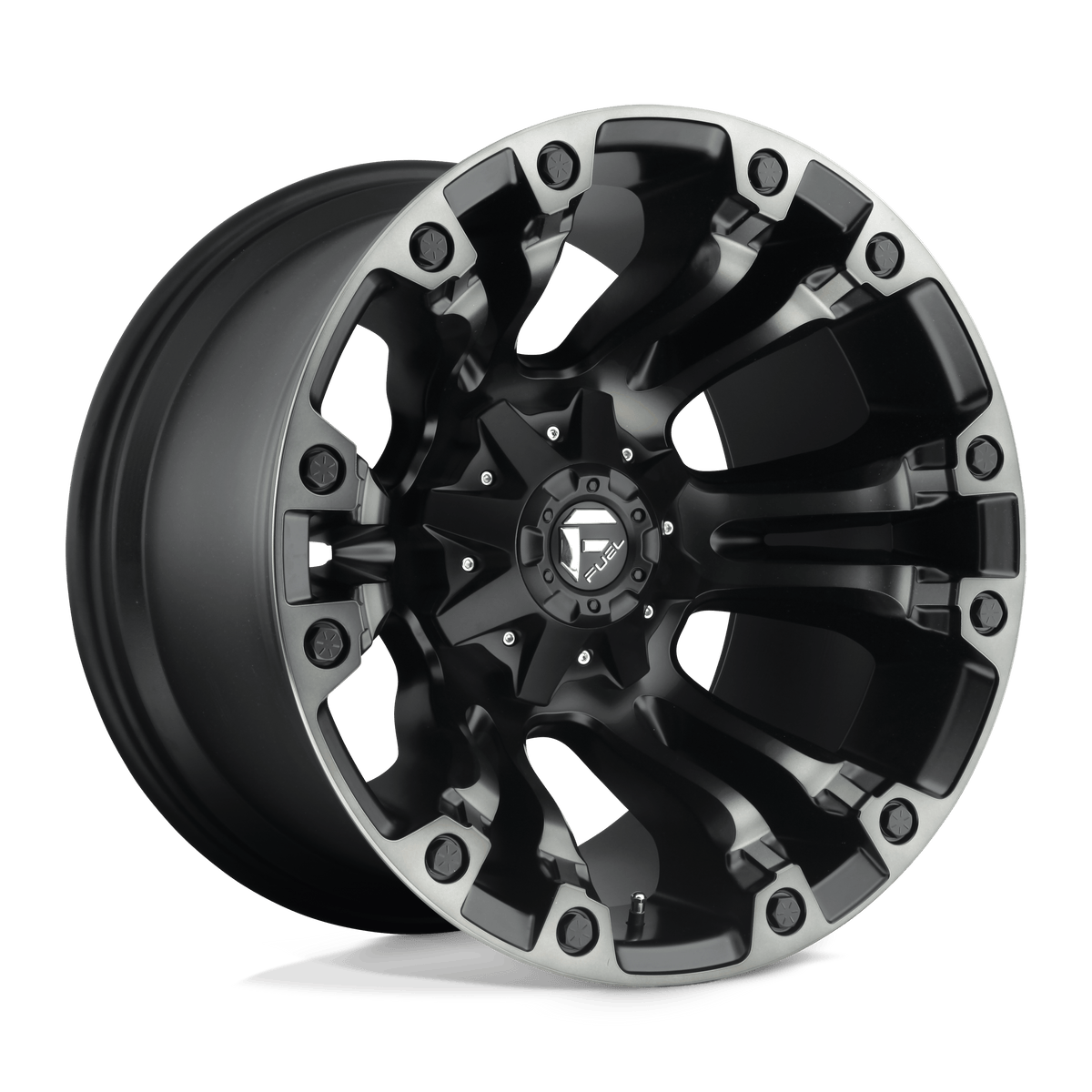 Fuel VAPOR MATTE BLACK GRAY TINT wheel