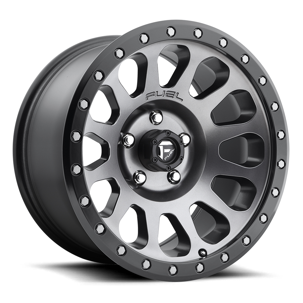 Fuel VECTOR MATTE GUNMETAL BLACK BEAD RING wheel