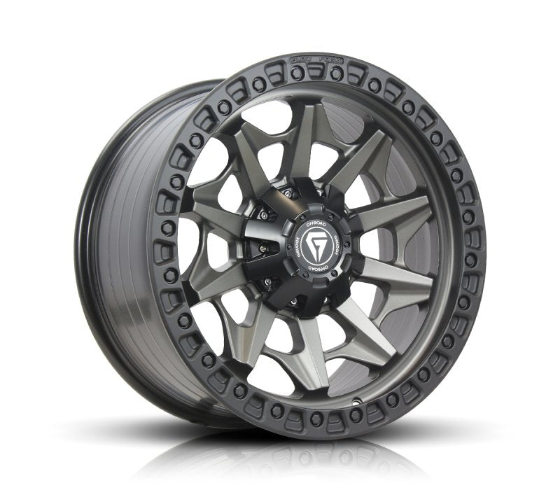Grudge Offroad F1 Fury Matte Gunmetal with Black Bead Ring Wheels