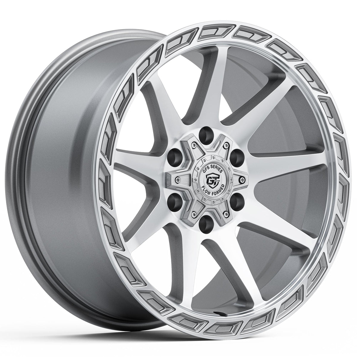 GT Form GFS5 Silver Machined Wheels