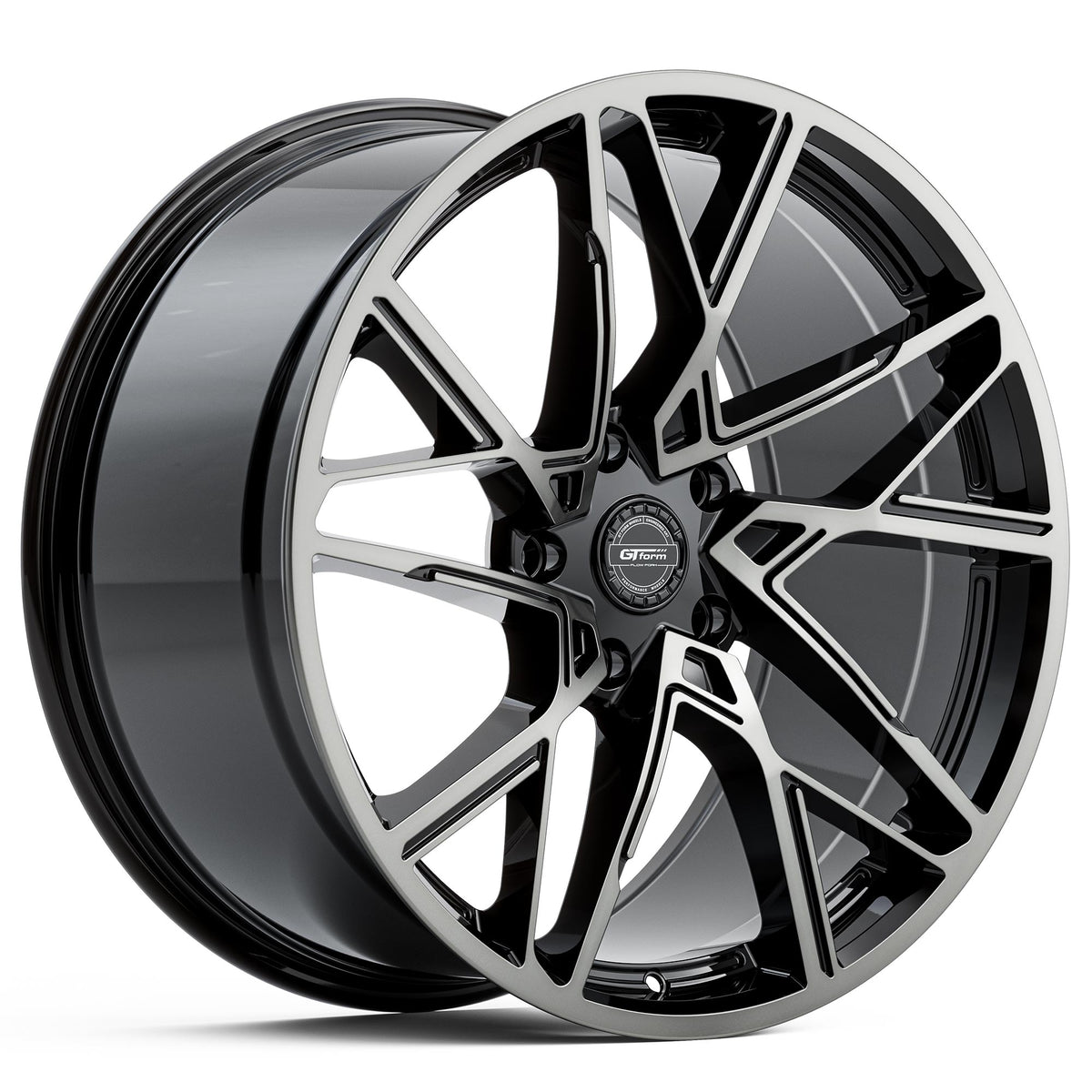 GT Form Interflow Gloss Black Tinted Wheels