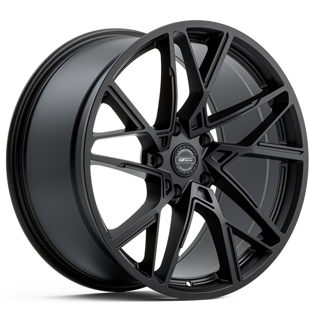 GT Form Interflow Satin Black Wheels