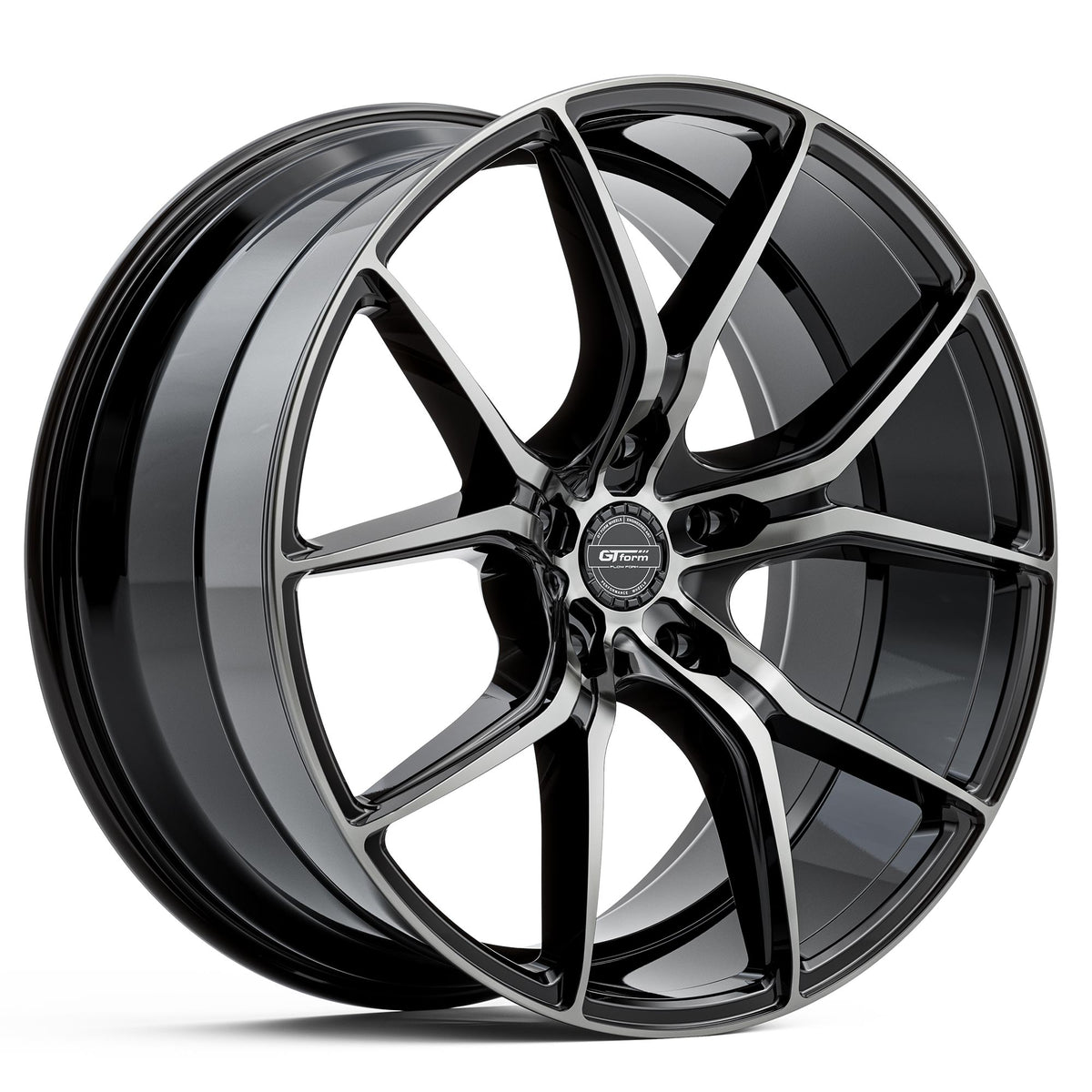 GT Form Venom Gloss Black Tinted Wheels