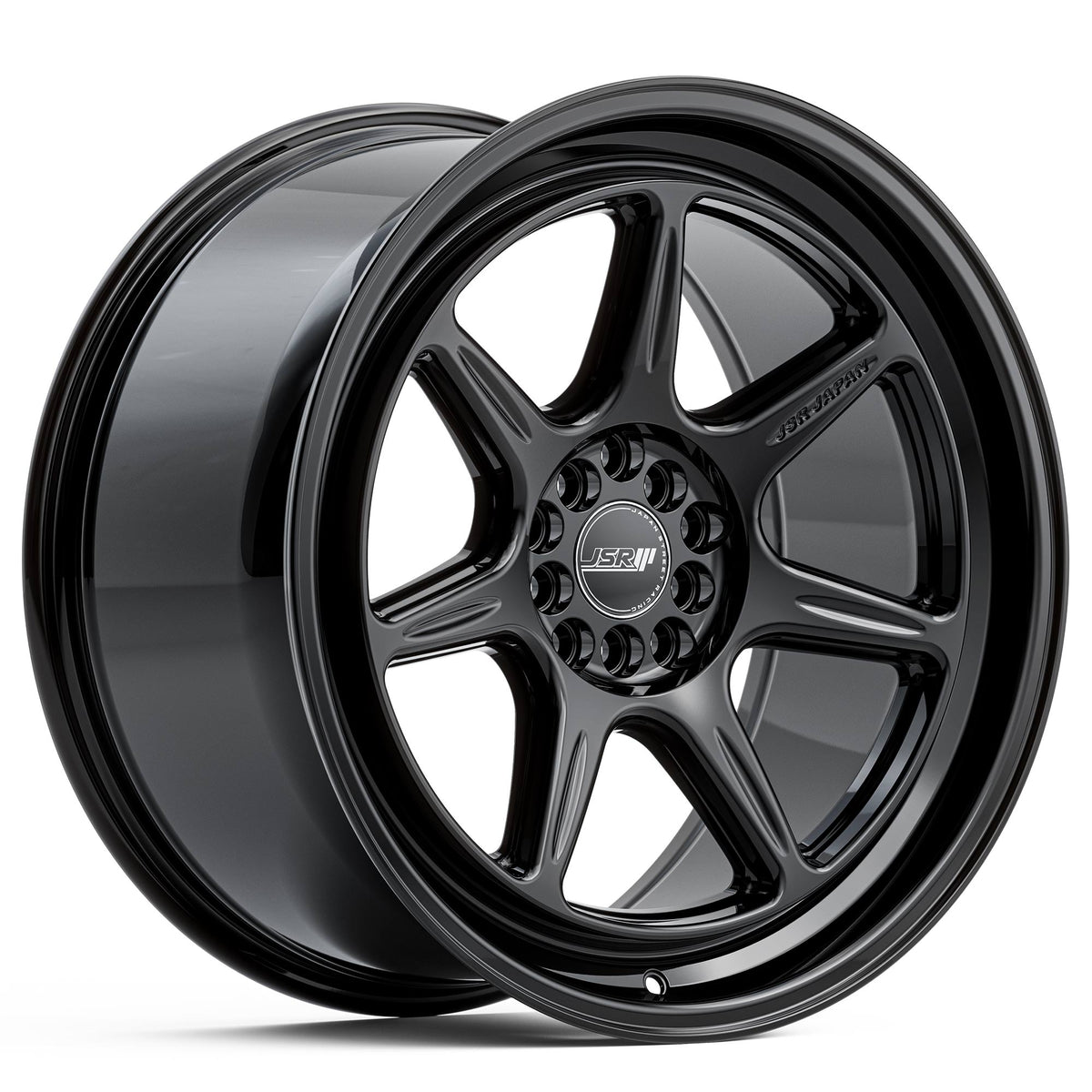 JSR ST35 Gloss Black Machined Lip Wheels