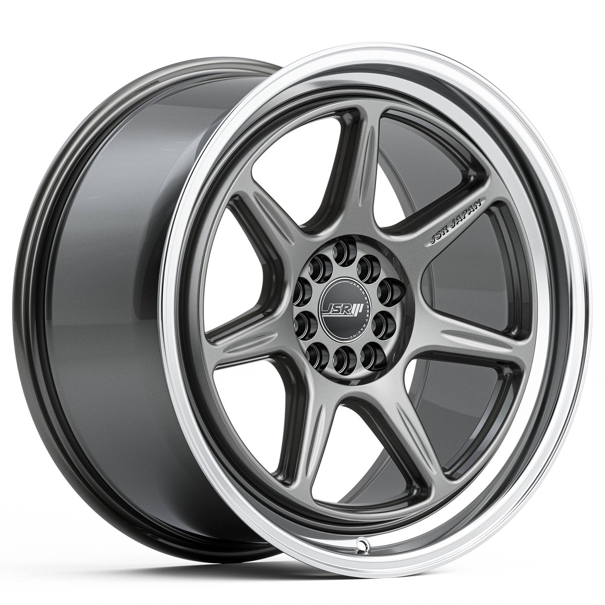 JSR ST35 Gunmetal Grey Machined Lip Wheels