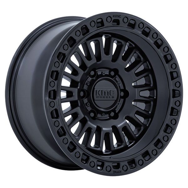 KMC Aztec KM554 Matte Black with Gloss Black Lip