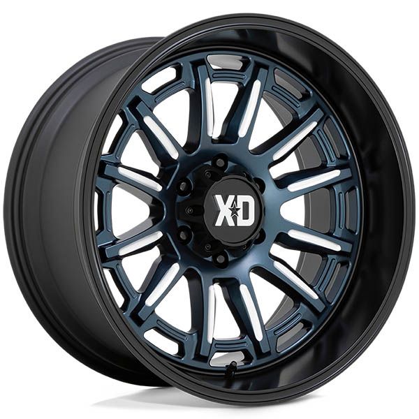 KMC Phoenix XD865 Metallic Blue Milled with Black Lip