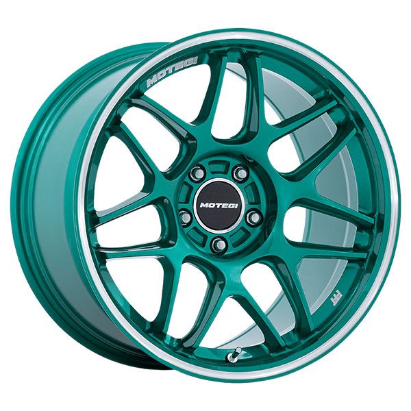 Motegi Racing MR158 Tsubaki Green with Machined Lip wheel