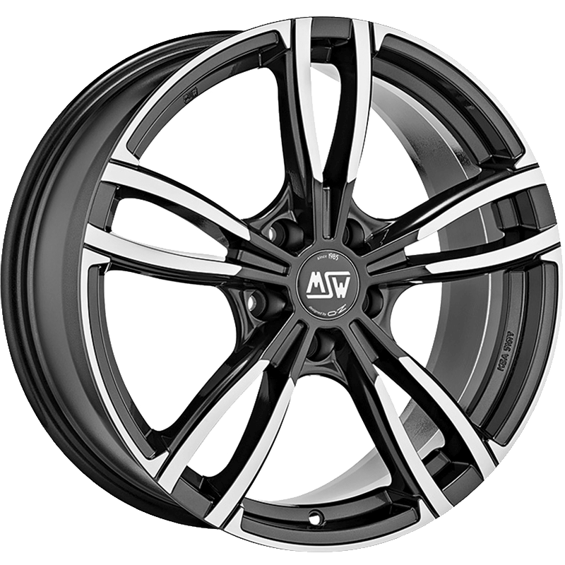 MSW 73 Gloss Dark Grey Full Polished Wheels