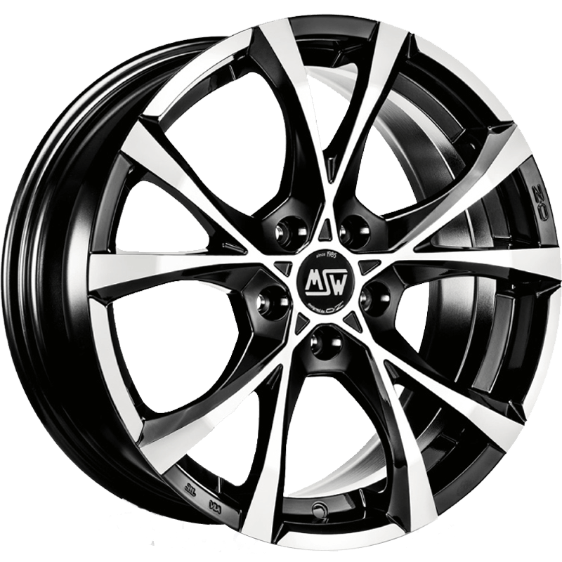 MSW CROSS OVER Gloss Black Full Polished Wheels