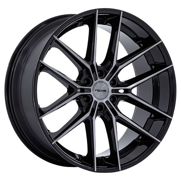 Niche Prodigy 6 Gloss Black Dark Tint wheel