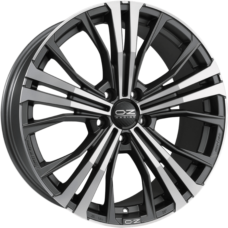 OZ Racing CORTINA MATT DARK GRAPHITE DIAMOND CUT Wheels